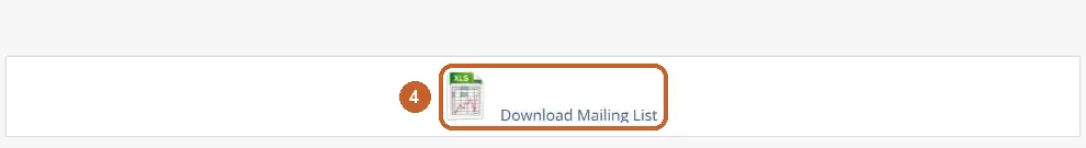 ServiceM8 Client Export: Download Mailing List circled (step 4)