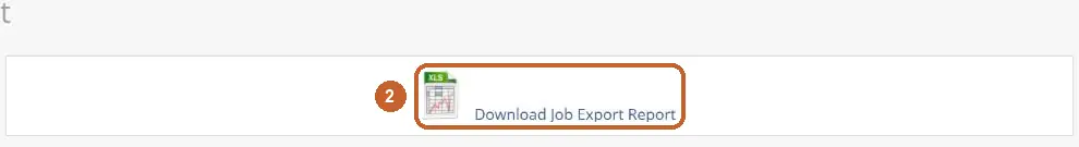 ServiceM8 Job Export Report: Download Job Export Report circled (step 2)